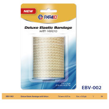 Deluxe Elastic Bandage with Velco, 7.6cm*4.57m (EBV-002)